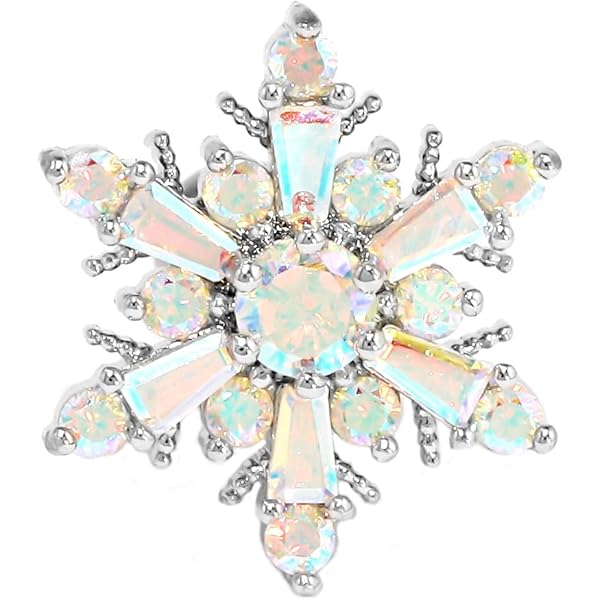 Amazon | [ATK21] 両耳用（2点セット）雪の結晶 雪 冬 スノー